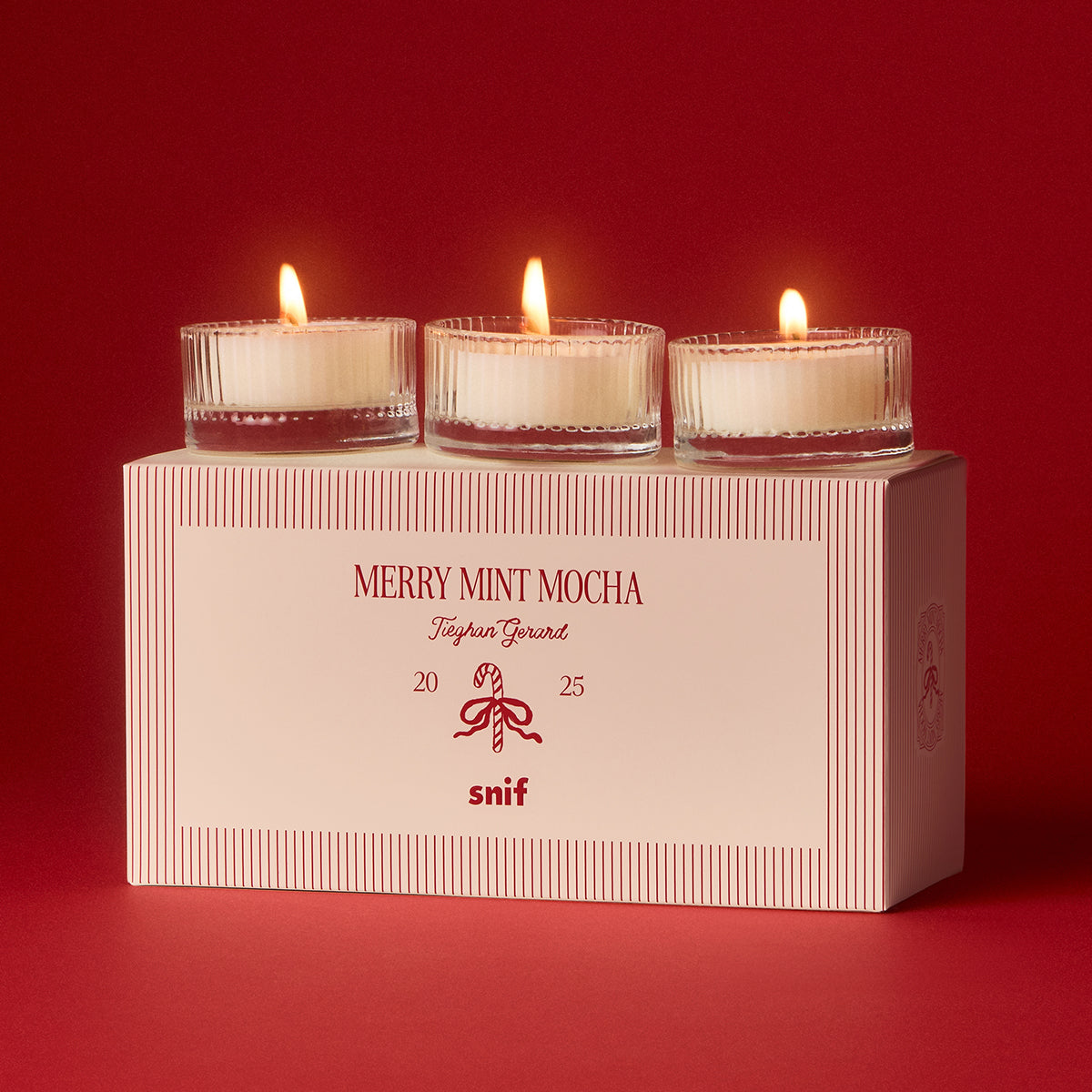 Merry Mint Mocha Votive Candle Set | Peppermint Candle Set | Snif