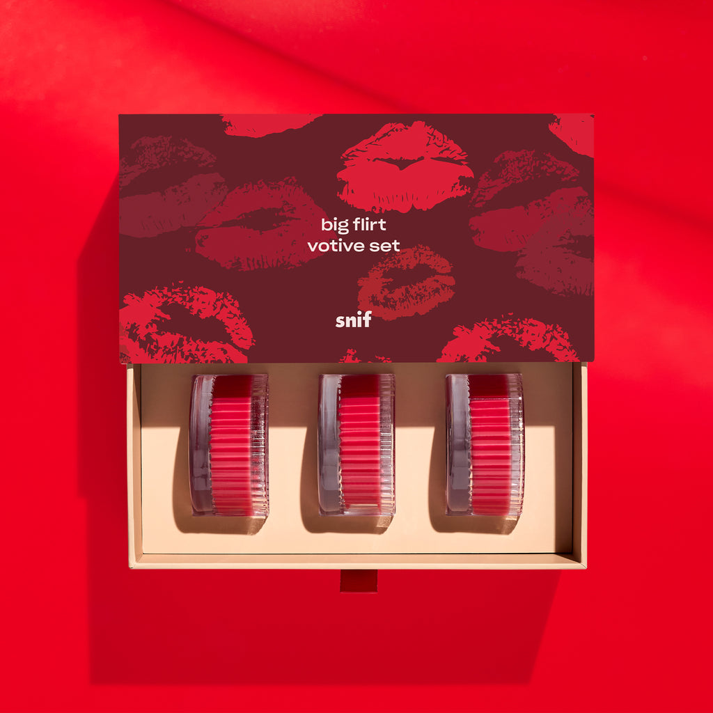 Snif | Chocolate Strawberry Votive Set| Non-Toxic, Vegan Candles