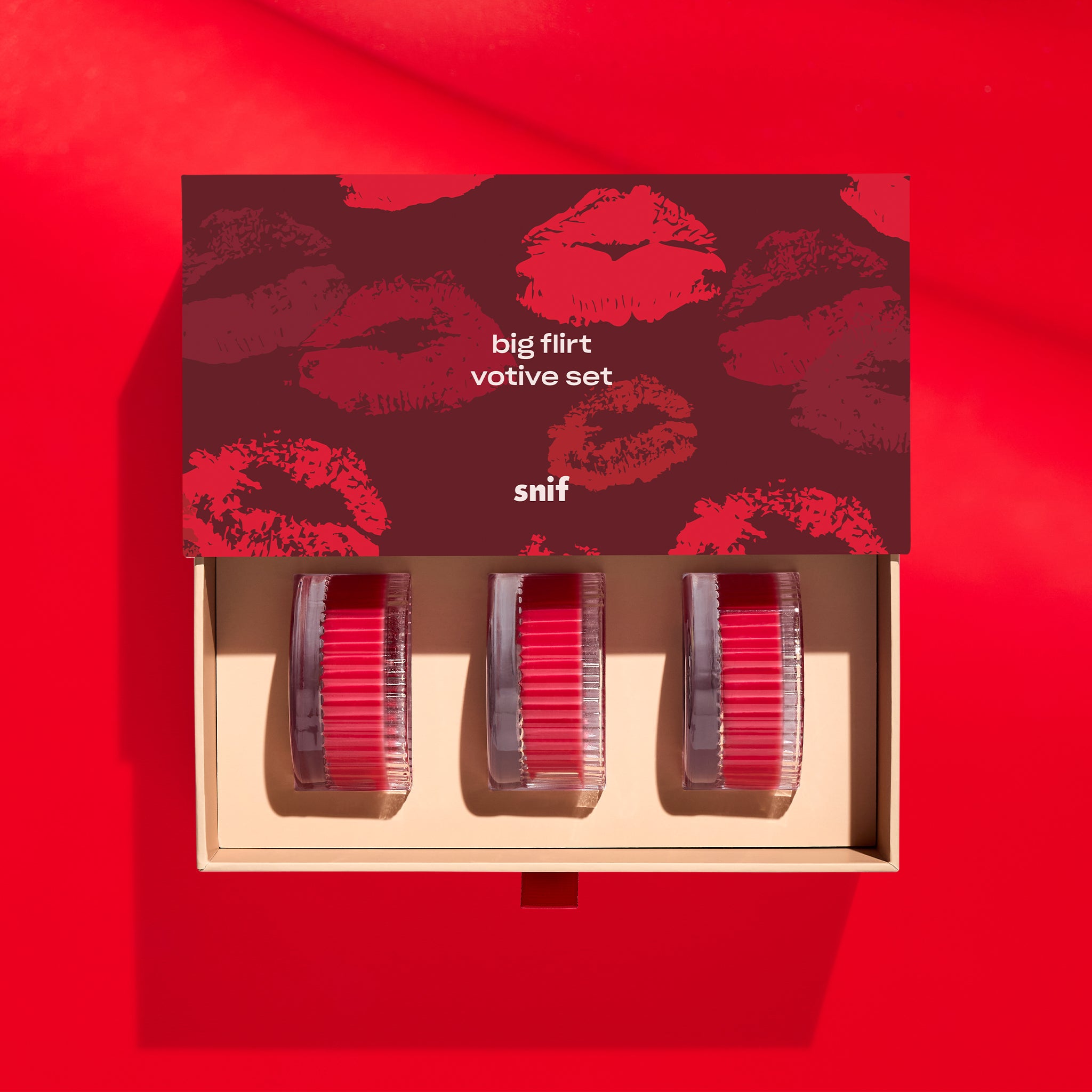 Snif | Chocolate Strawberry Votive Set| Non-Toxic, Vegan Candles