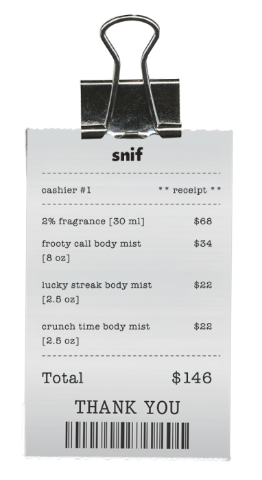 Shopping Receipt