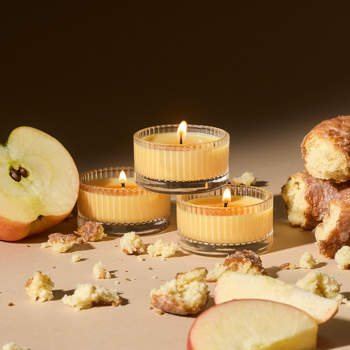 Half Baked Apple Cider Smash Votive Candle Set | Mini Fall Candle