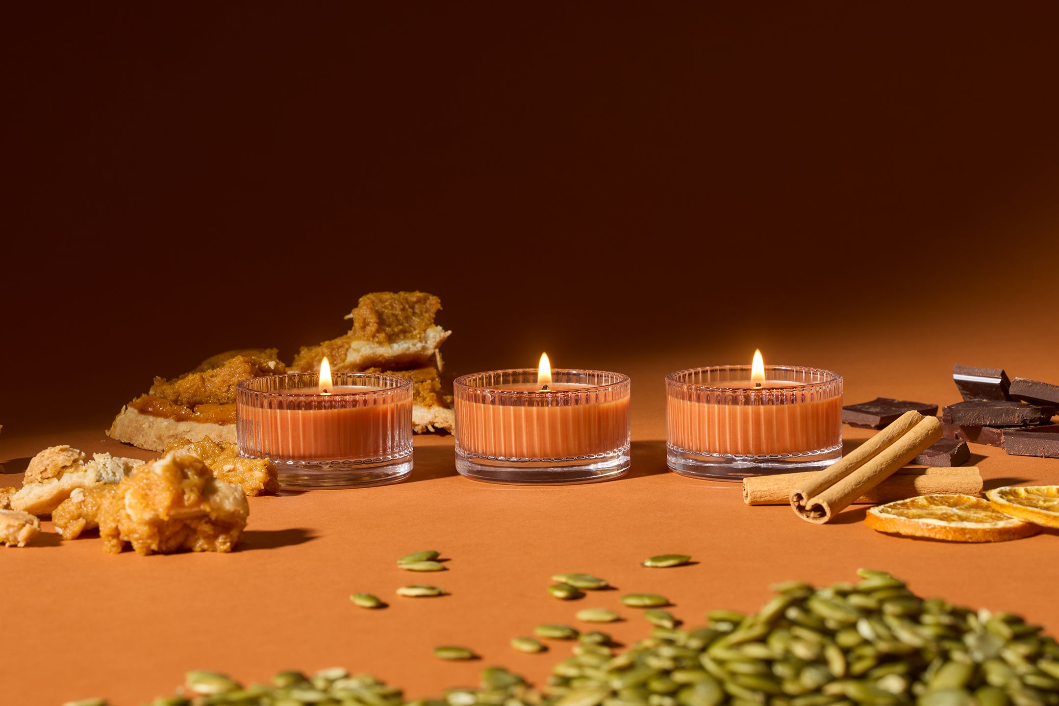 Harvest Votive Set Bundle | Pumpkin and Apple Candle Set | Snif