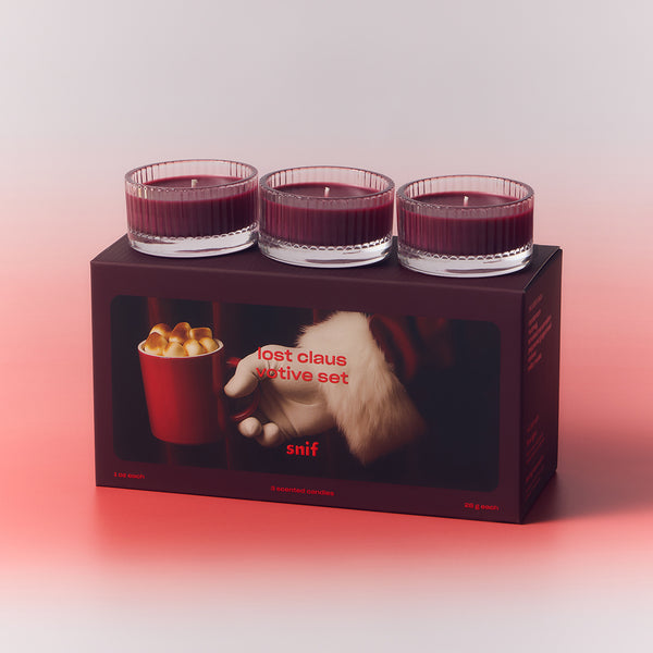 Lost Claus Votive Candle Set | Spice Marshmallow Candle Set | Snif