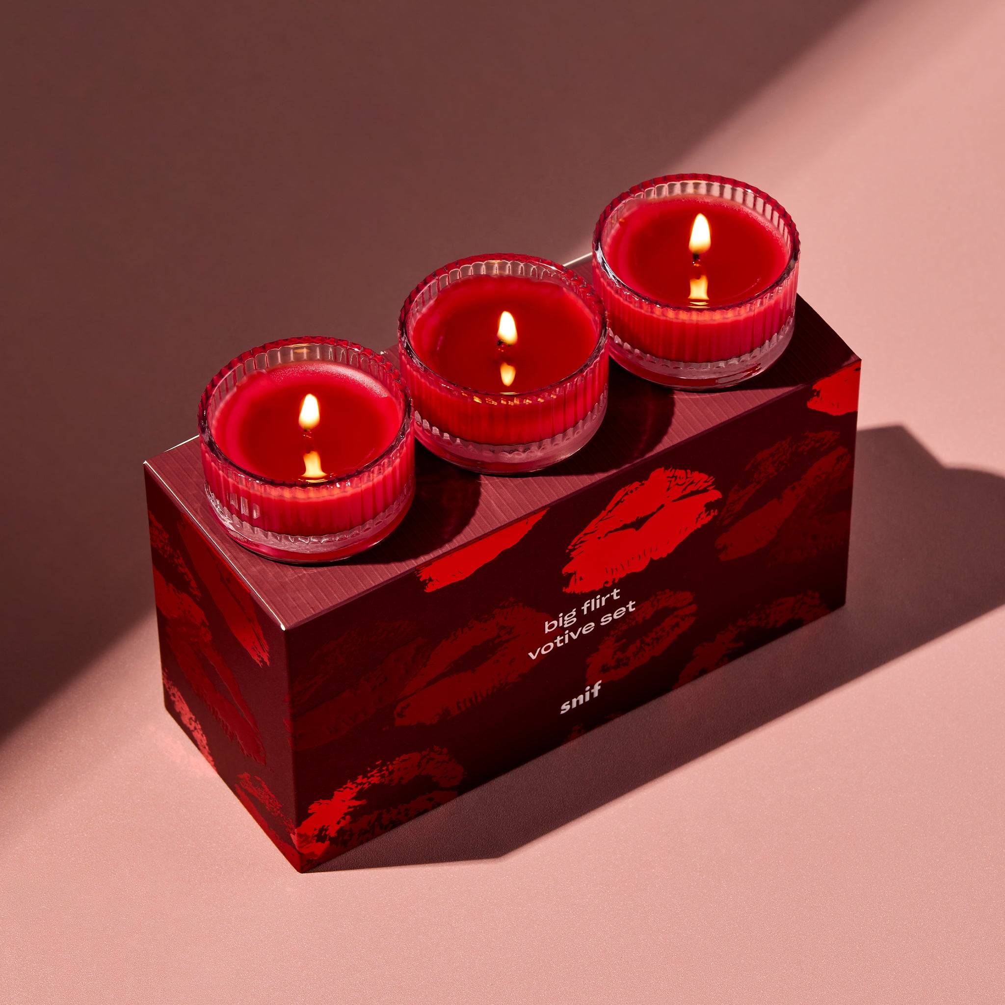 ディプティック　バイレド　Snif キャンドル セット Snif | Chocolate Strawberry Votive Set| Non-Toxic, Vegan Candles