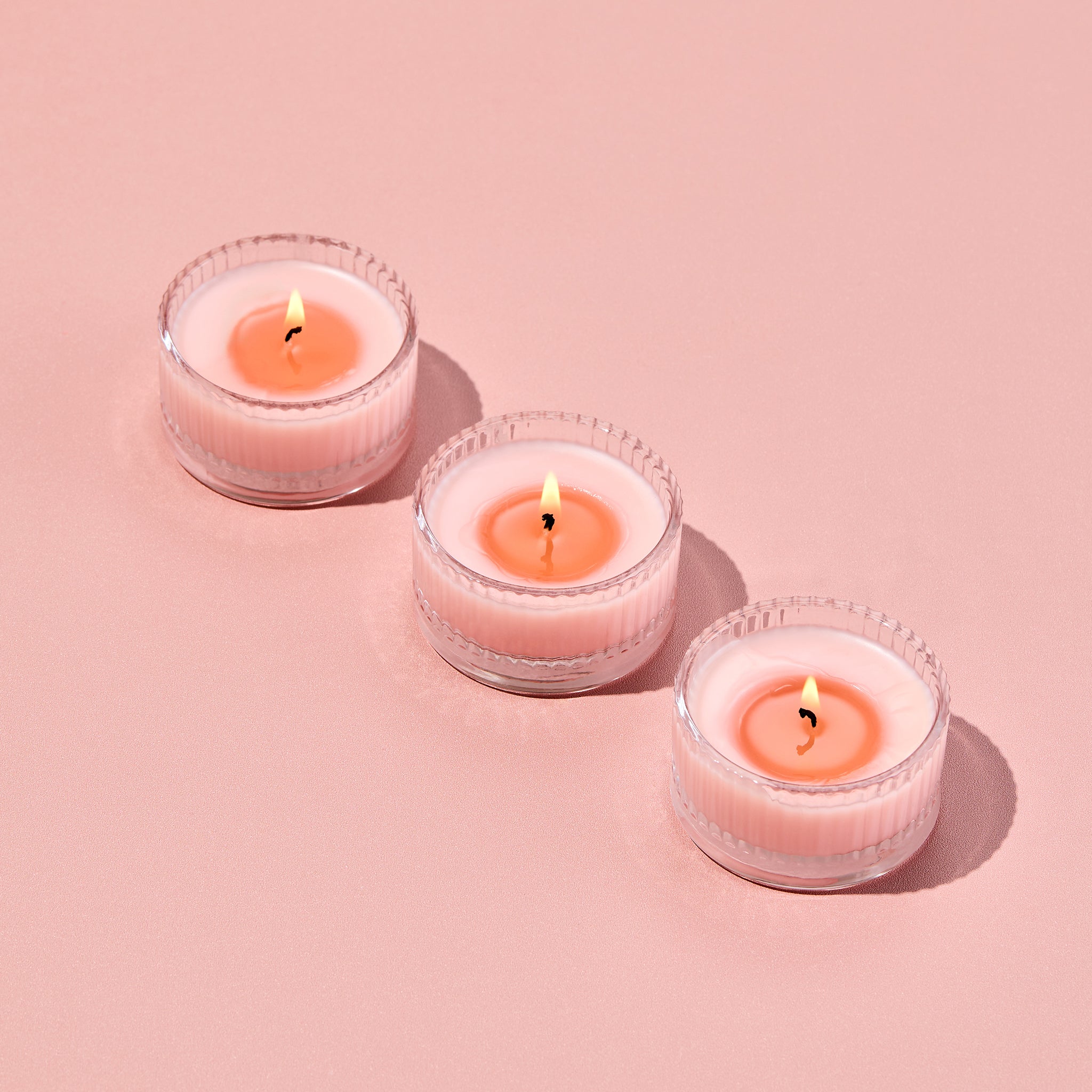 Snif | Raspberry Macaron Votive Set| Non-Toxic, Vegan Candles | Snif