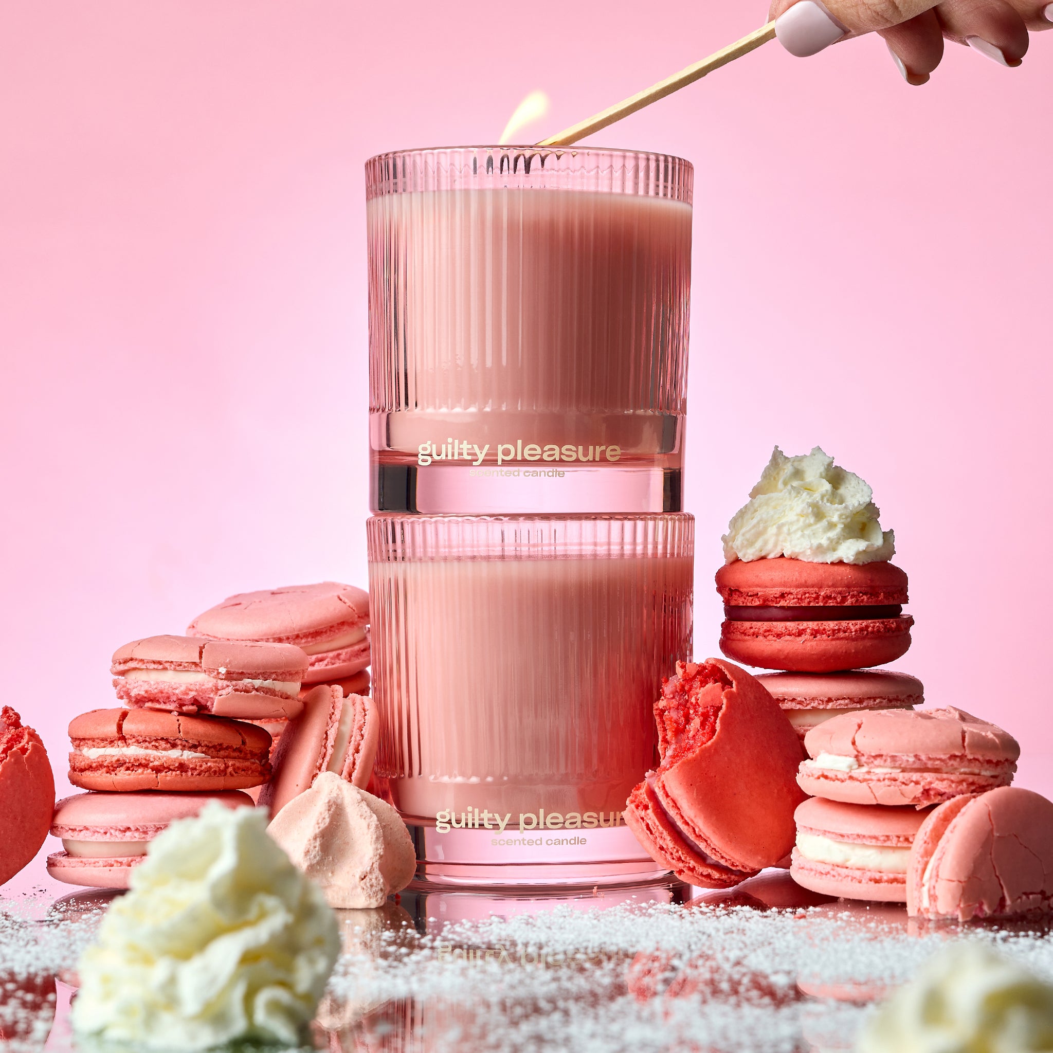 Guilty Pleasure | Raspberry Macaron Candle | Snif